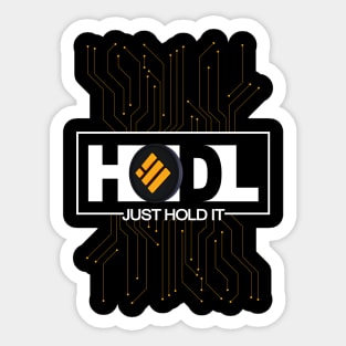 Just Hodl Binance BNB Sticker